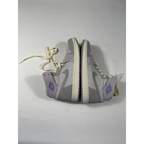 New Nike Air Jordan 1 Zoom CMFT 2 Shoes Womens Size 12 Grey High Top Suede - Picture 5 of 11